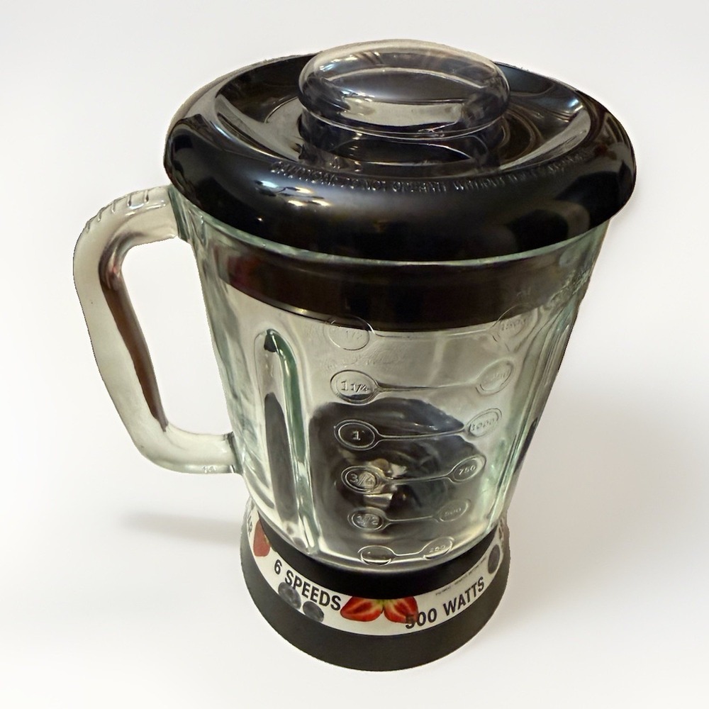 Cuisinart 48 oz Glass Blender Jar Pitcher Assembly with Lid & Blade EUC